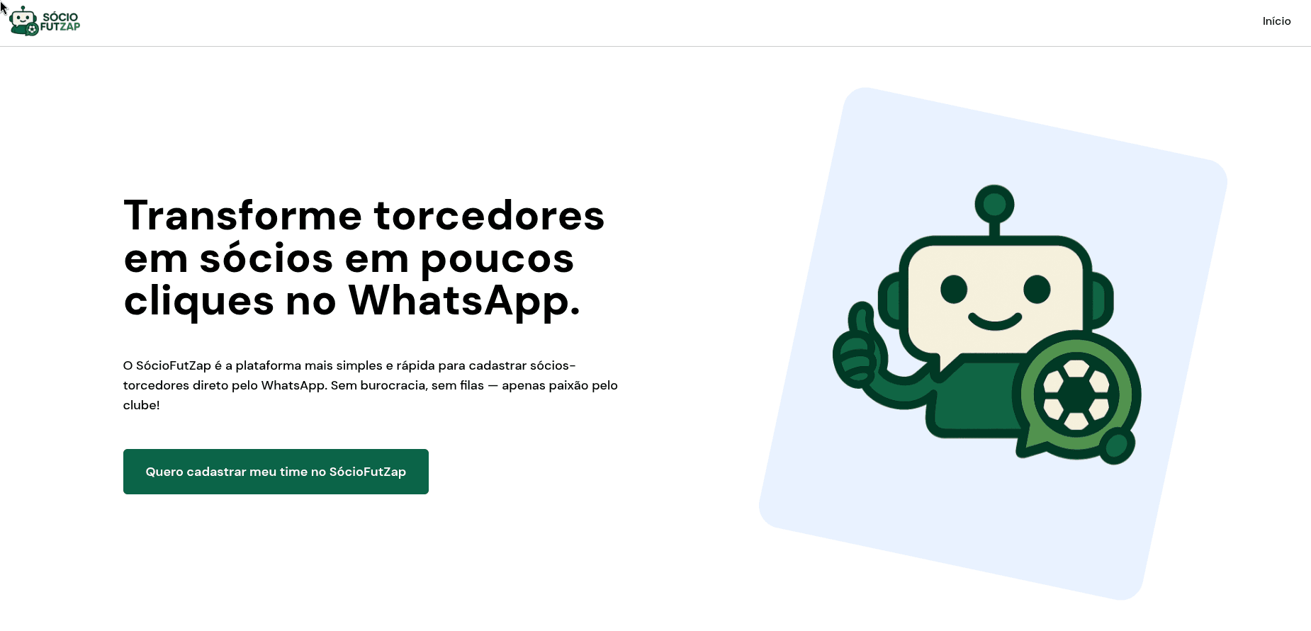 Interface do SócioFutZap